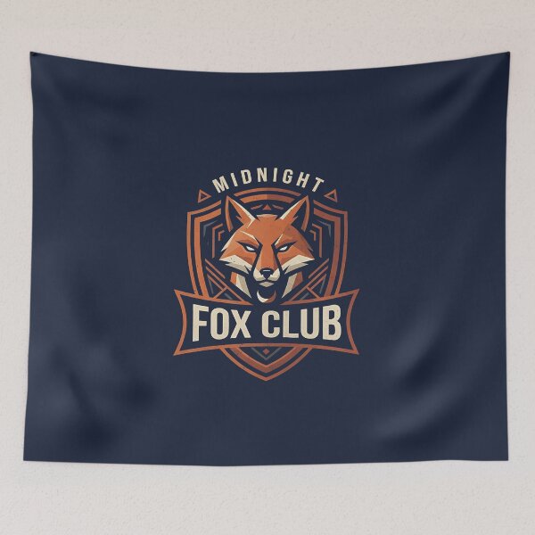 Item preview, Midnight Fox Club Vintage Badge designed and sold by Zazz Lee.
