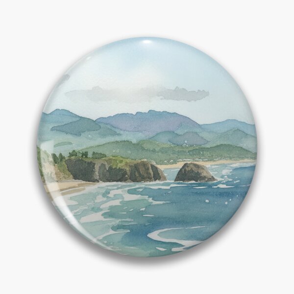 Item preview, Oregon Coast Watercolor designed and sold by Tempraneo Photo.
