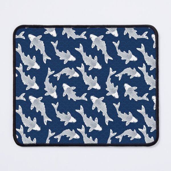 Item preview, Japanese Koi Fish Seigaiha Seamless Pattern designed and sold by fricostyle.