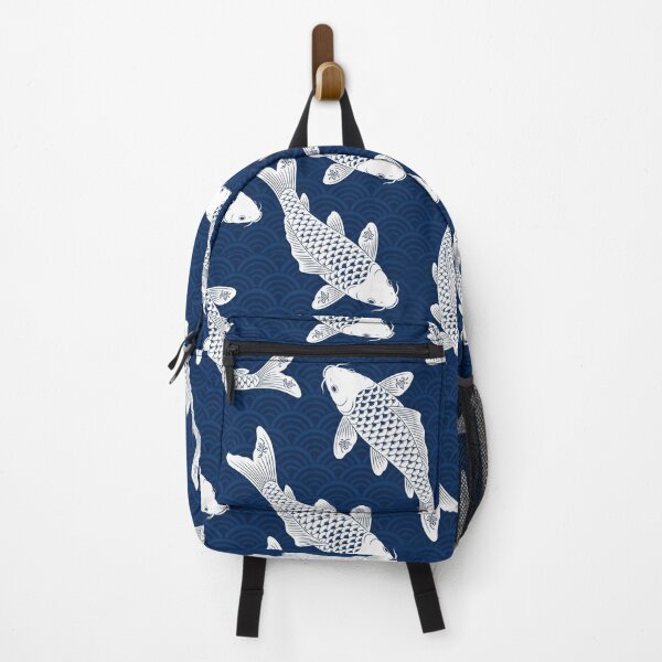 Item preview, Japanese Koi Fish Seigaiha Seamless Pattern designed and sold by fricostyle.