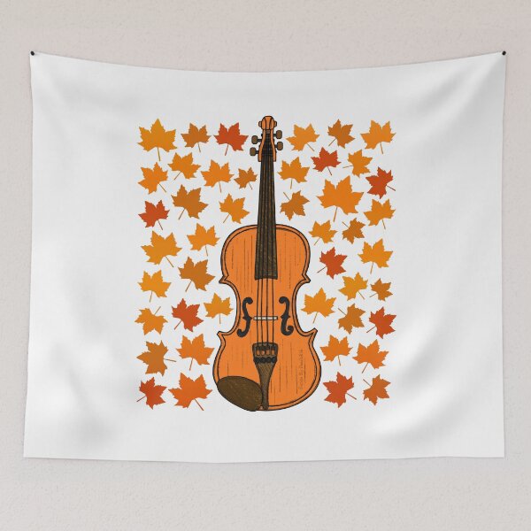 Item preview, Fall Violin With Leaves, Violinist Musician Autumn designed and sold by doodlerob.