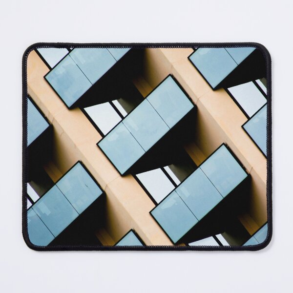 Item preview, Blue and Beige Geometric Building Architecture designed and sold by Hena Tayeb.