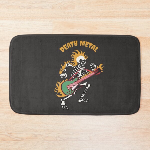 Item preview, Death Metal Skull Playing Guitar Illustration designed and sold by beboplab.