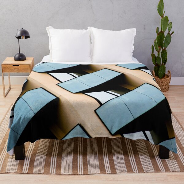Item preview, Blue and Beige Geometric Building Architecture designed and sold by Hena Tayeb.