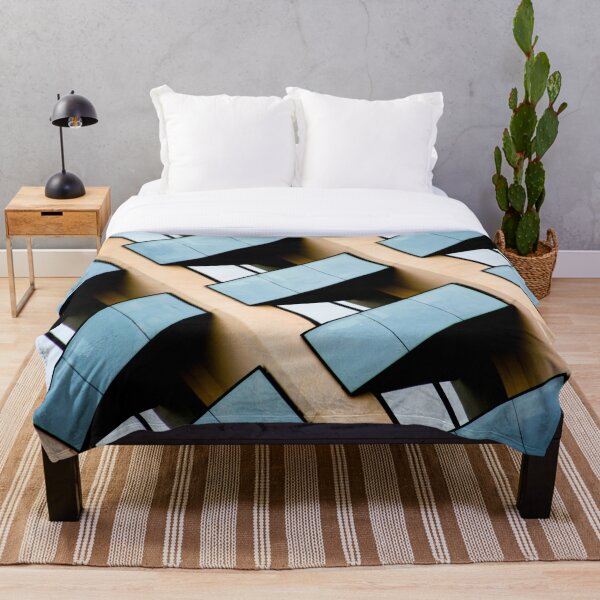 Item preview, Blue and Beige Geometric Building Architecture designed and sold by Hena Tayeb.