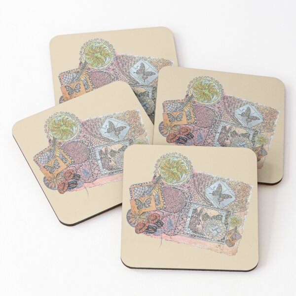 Item preview, Zentangle Butterfly Collage designed and sold by LorieFossaArt.