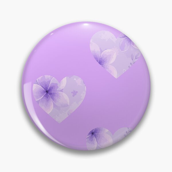 Item preview, purple flower heart designed and sold by Borublue.