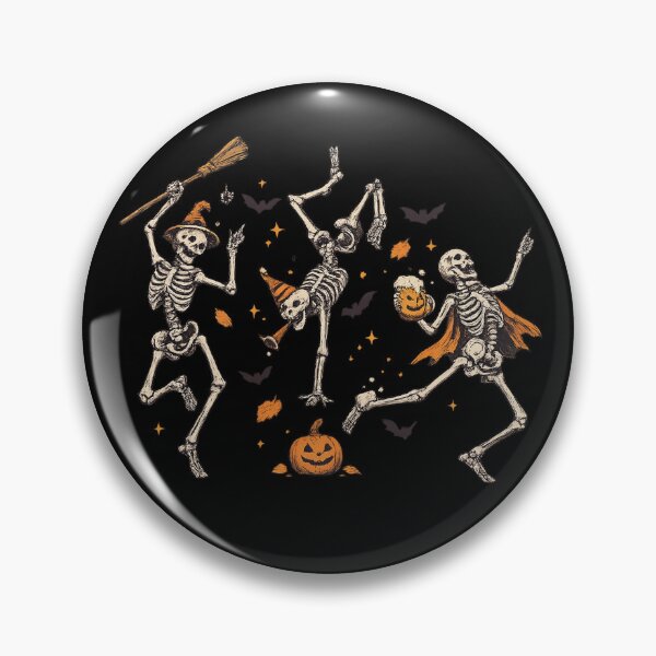 Item preview, Vintage Dancing Skeletons Spooky Halloween Party designed and sold by gillaarts.