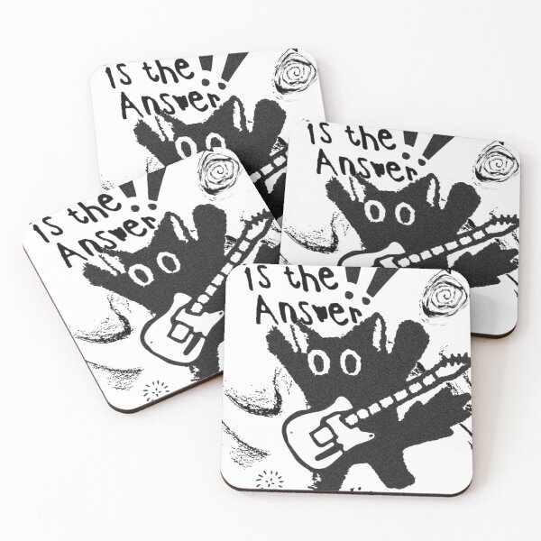 Item preview, Music Is The Answer Cat Poster Art designed and sold by gringoods.