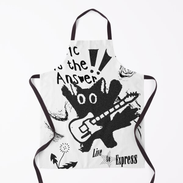 Item preview, Music Is The Answer Cat Poster Art designed and sold by gringoods.