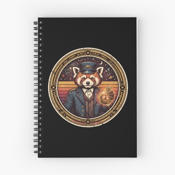 Item preview, Retro Time Conductor Red Panda Vintage Badge designed and sold by DuckOddity.