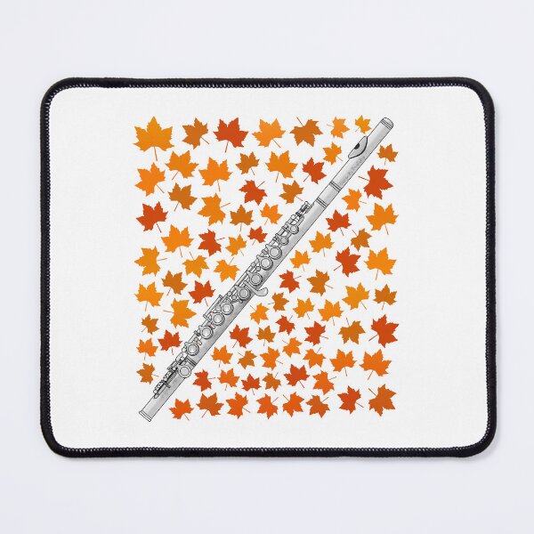 Item preview, Fall Flute With Leaves, Flutist Musician Autumn designed and sold by doodlerob.