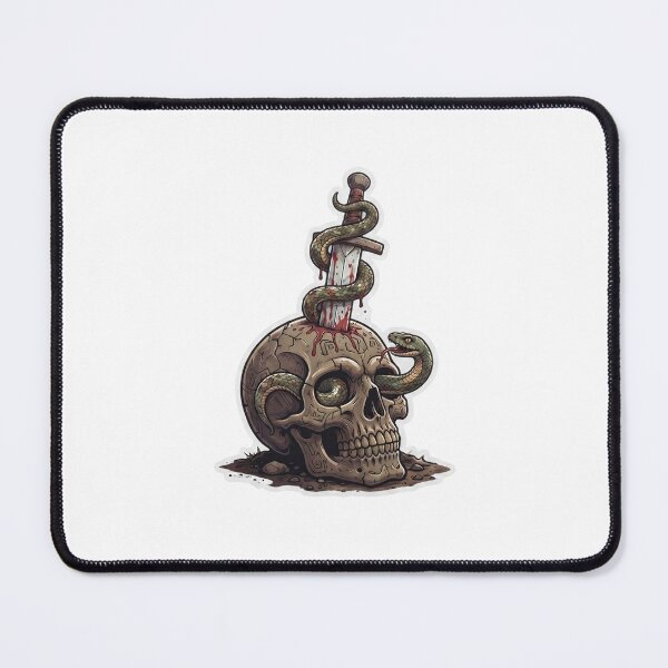 Item preview, Dagger and Snake Skull Gothic Dark Fantasy Art designed and sold by Covenist.