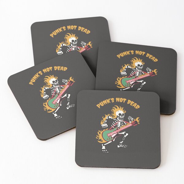 Item preview, Punk Rock Skull Playing Guitar Illustration designed and sold by beboplab.