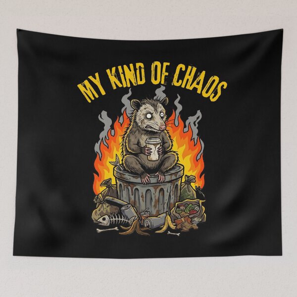 Item preview, What A F#cked Up Time To Be Alive Opossum My Kind Of Chaos designed and sold by LeSoniPapaPrint.