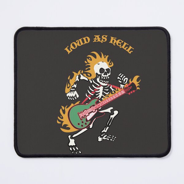 Item preview, Punk Rock Skull Playing Guitar Illustration designed and sold by beboplab.