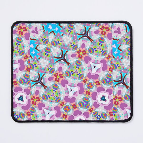 Item preview, ATOMIC MILLEFIORI! MANDALA NEO DAISY CHAIN Plum Pink Red Lime Rainbow Psychedelic Groovy Party SACRED GEOMETRY MATH Fun Doodles College Dorm Decor designed and sold by Spinning Plates 360.