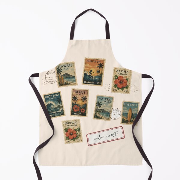 Item preview, Hawaii Surf Postage Stamps | Vintage Tropical Beach Collection | Nalu Coast designed and sold by Nalu Coast.
