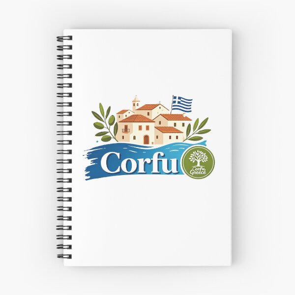 Item preview, Corfu Greece – Mediterranean Island Travel & Olive Branch Design designed and sold by VladisWorld.