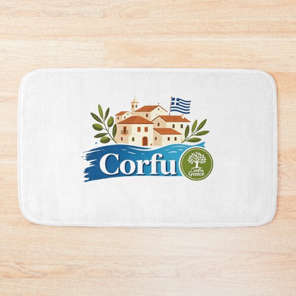 Item preview, Corfu Greece – Mediterranean Island Travel & Olive Branch Design designed and sold by VladisWorld.