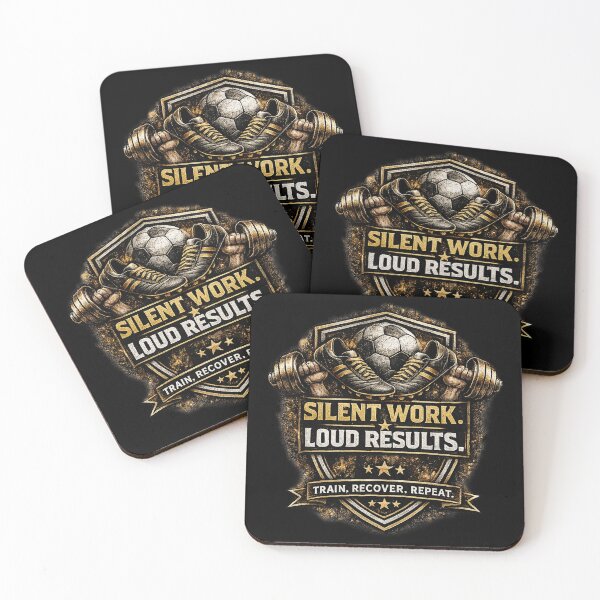 Item preview, Silent Work Loud Results Football Motivation T-Shirt designed and sold by LegendCourt.