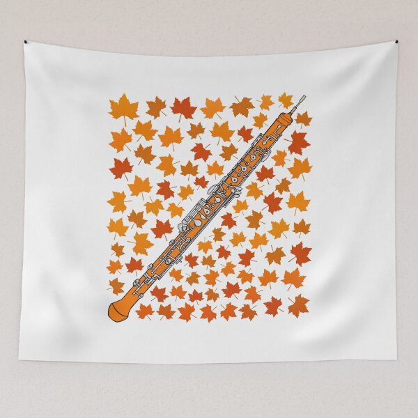 Item preview, Fall Oboe With Leaves, Oboist Musician Autumn designed and sold by doodlerob.