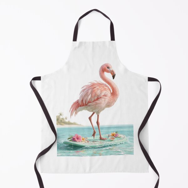 Item preview, Flamingo Paddle Boarding in Tropical Paradise designed and sold by Helenaphotoart.