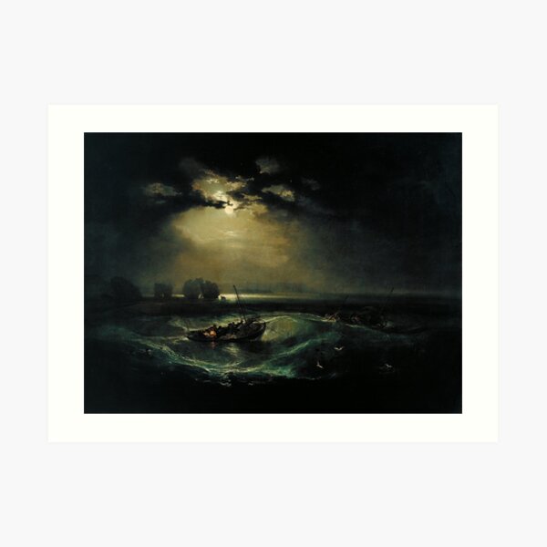 Fishermen at Sea - Joseph Mallord William Turner Art Print