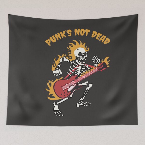 Item preview, Skeleton Heavy Metal Guitar Illustration designed and sold by beboplab.