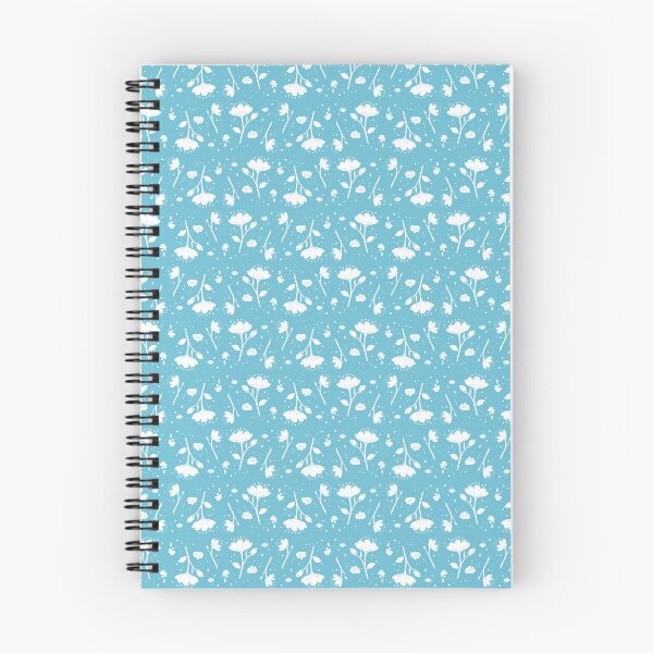 Item preview, White Small Flowers on Bright Blue designed and sold by ArkangelMerici.