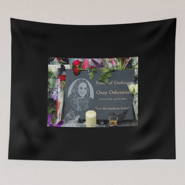 Item preview, Ozzy Osbourne's Gravesite Headstone designed and sold by Halifaxartguy.