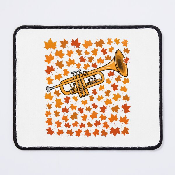 Item preview, Fall Trumpet With Leaves, Trumpeter Brass Musician Autumn designed and sold by doodlerob.