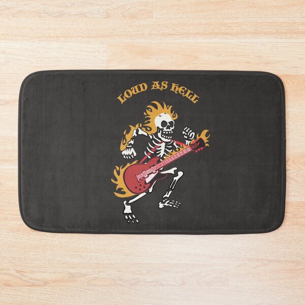Item preview, Foo Fighters Skull Playing Guitar Illustration designed and sold by beboplab.