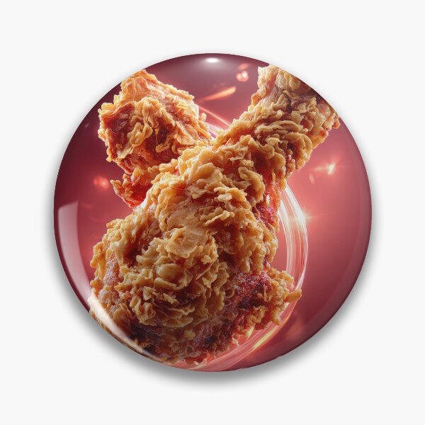 Item preview, Golden Crispy Fried Chicken Drumstick | Crunchy Food Art | Crispy Comfort Food Illustration designed and sold by Grafititee.