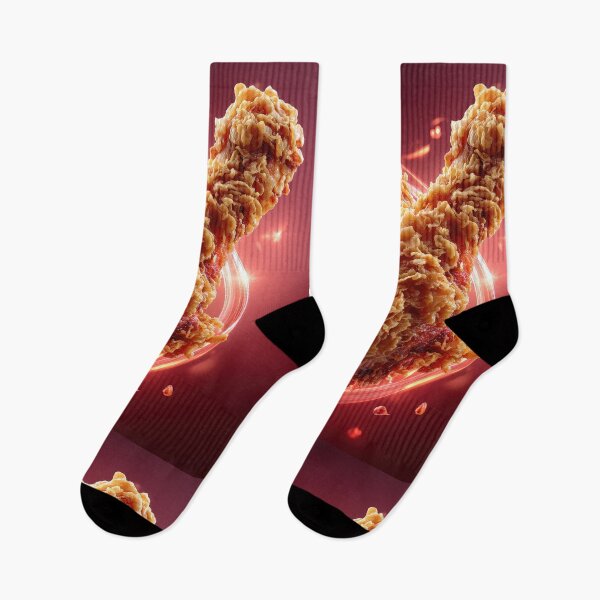 Item preview, Golden Crispy Fried Chicken Drumstick | Crunchy Food Art | Crispy Comfort Food Illustration designed and sold by Grafititee.