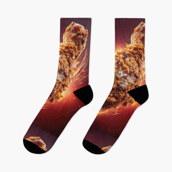 Item preview, Crispy Fried Chicken Drumstick | Crunchy Food Art | Crispy Comfort Food Illustration designed and sold by Grafititee.