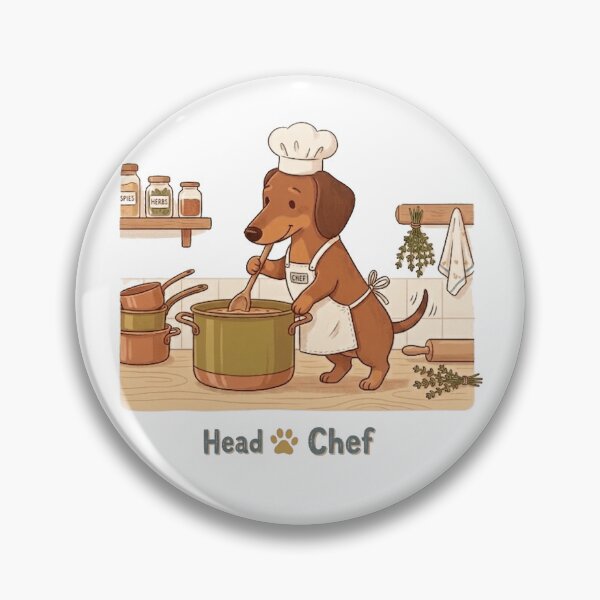 Item preview, Head Chef Funny Cooking Dachshund Kitchen Design designed and sold by jgoteiner.