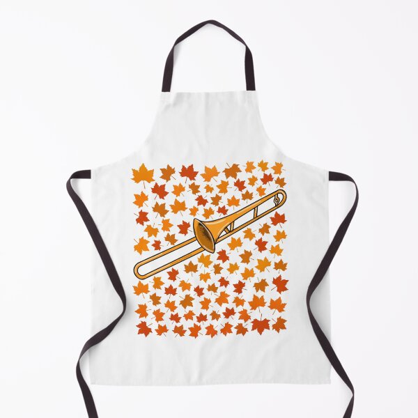 Item preview, Fall Trombone With Leaves, Trombonist Brass Musician Autumn designed and sold by doodlerob.