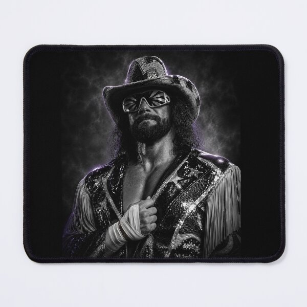 Item preview, Macho Man Black & White WWE Wrestling Legend Inspired Art designed and sold by ARbyCharlie.