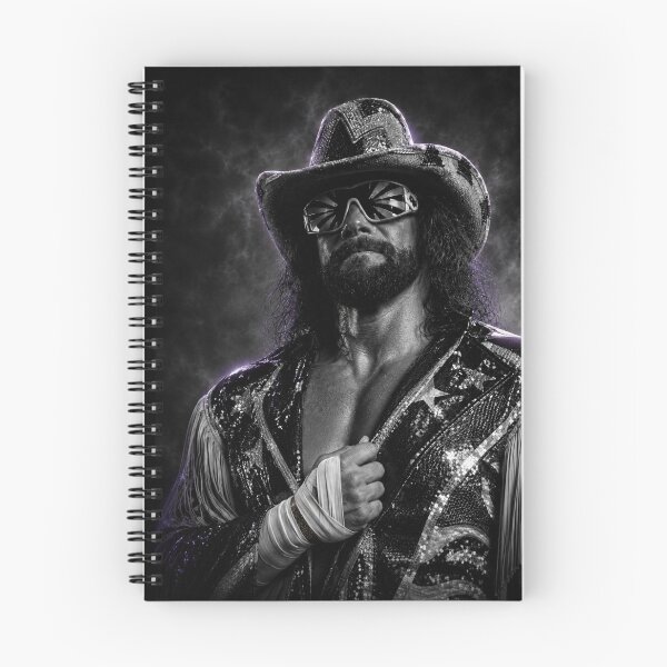 Item preview, Macho Man Black & White WWE Wrestling Legend Inspired Art designed and sold by ARbyCharlie.