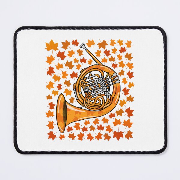 Item preview, Fall French Horn With Leaves, Hornist Brass Musician Autumn designed and sold by doodlerob.