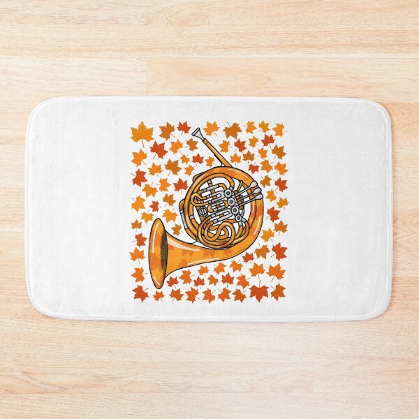 Item preview, Fall French Horn With Leaves, Hornist Brass Musician Autumn designed and sold by doodlerob.