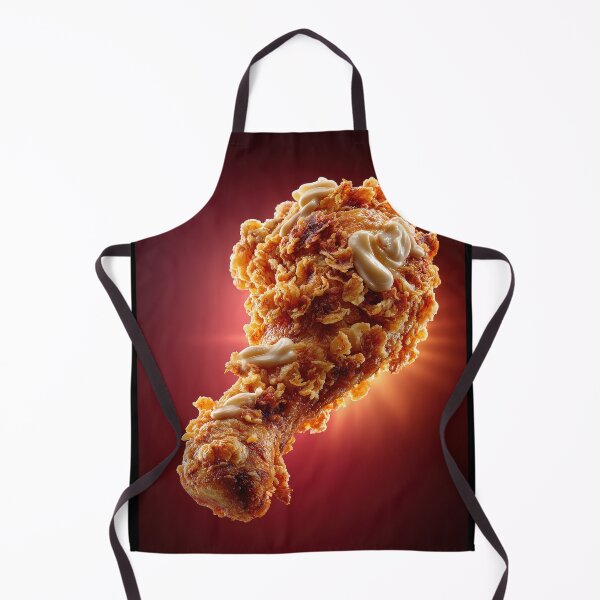 Item preview, Golden Crispy Fried Chicken Drumstick | Crunchy Food Art | Crispy Comfort Food Illustration designed and sold by Grafititee.