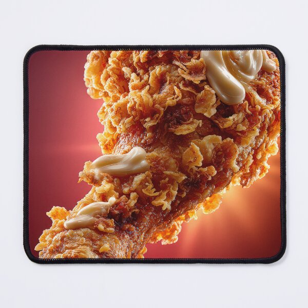 Item preview, Golden Crispy Fried Chicken Drumstick | Crunchy Food Art | Crispy Comfort Food Illustration designed and sold by Grafititee.