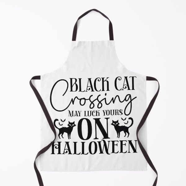 Item preview, Black Cat Crossing May Luck Be Yours On Halloween - Autumn Halloween Vibes Quotes Retro Vintage Gift designed and sold by FuzionRaptor.