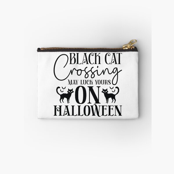 Item preview, Black Cat Crossing May Luck Be Yours On Halloween - Autumn Halloween Vibes Quotes Retro Vintage Gift designed and sold by FuzionRaptor.
