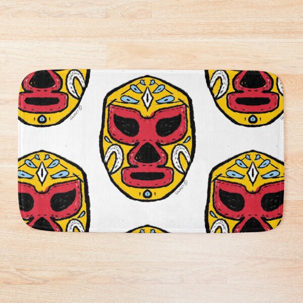 Item preview, El Rey Soll – The Sun King  – Lucha Mask No. 07 | Original Graphic Folk Art by GWART designed and sold by GWARTGB.