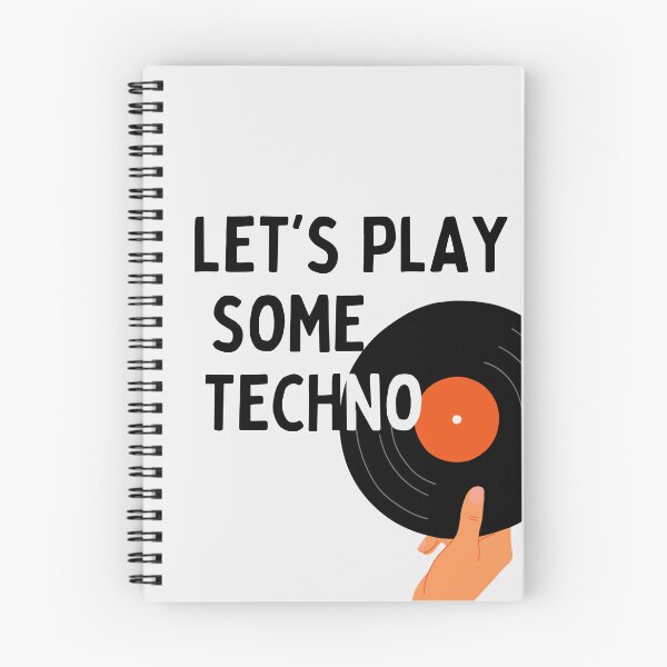 Item preview, Let's Play Some Techno Minimalist Vinyl Record Design designed and sold by paulo silveira.