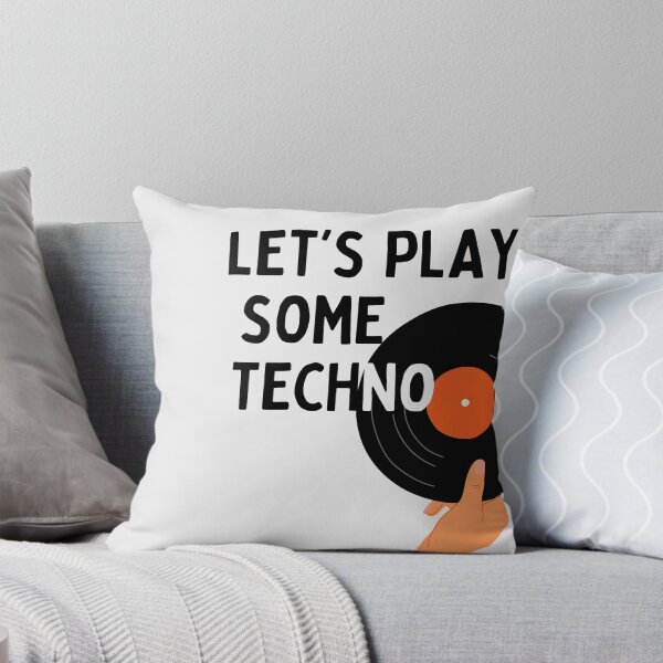 Item preview, Let's Play Some Techno Minimalist Vinyl Record Design designed and sold by paulo silveira.