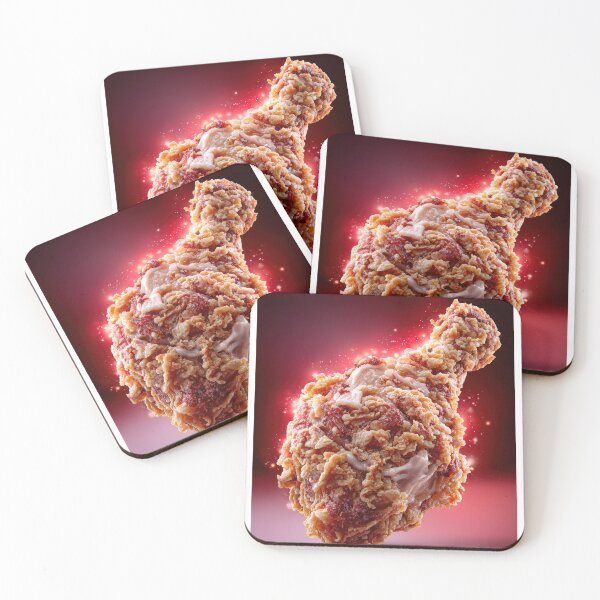 Item preview, Golden Crispy Fried Chicken Drumstick | Crunchy Food Art | Crispy Comfort Food Illustration designed and sold by Grafititee.